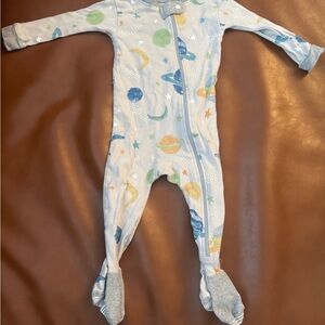 Burt's Bees Baby Space Print Footie